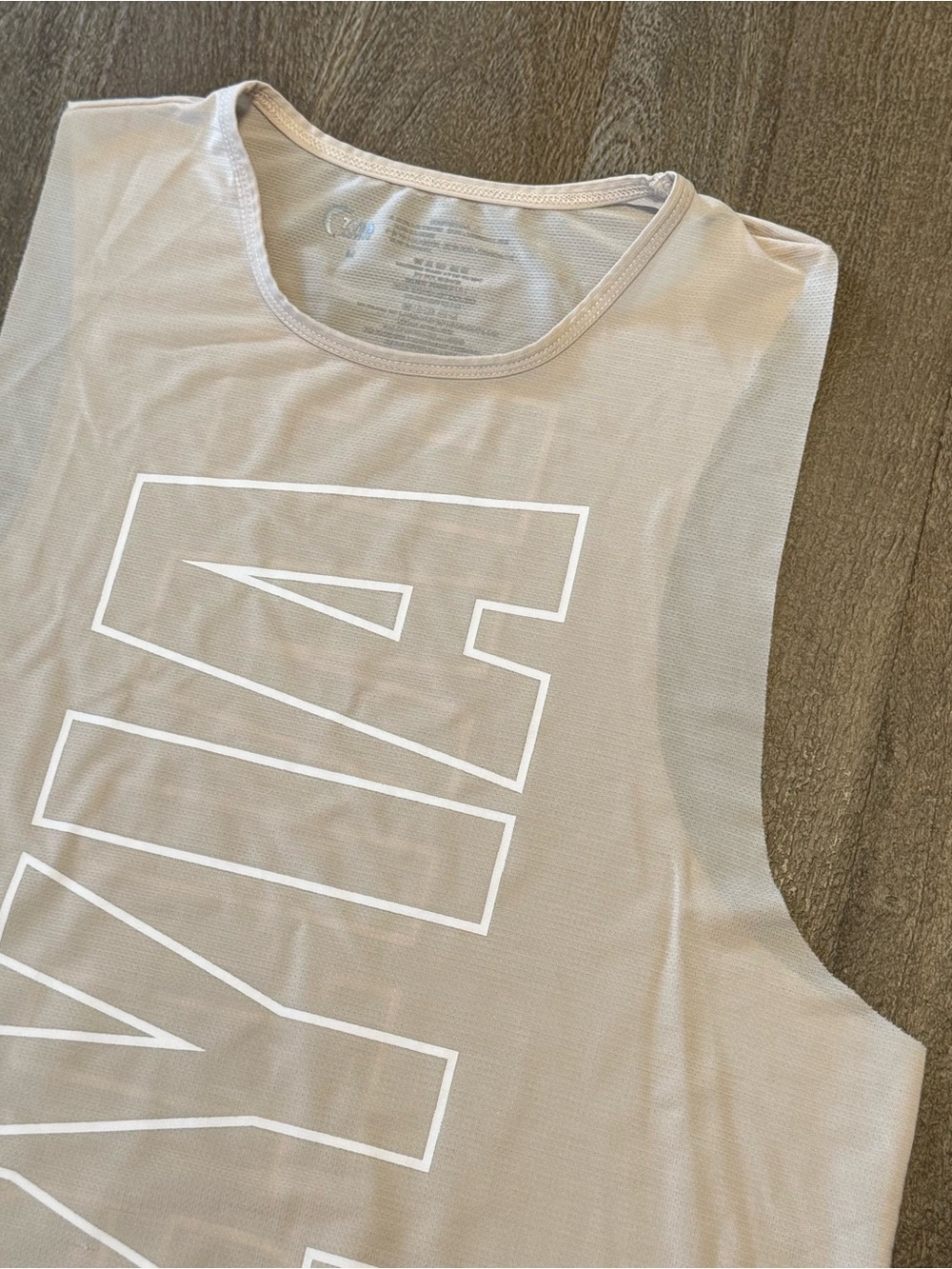 Zyia Women’s Mesh Tank Top Tan Size Medium